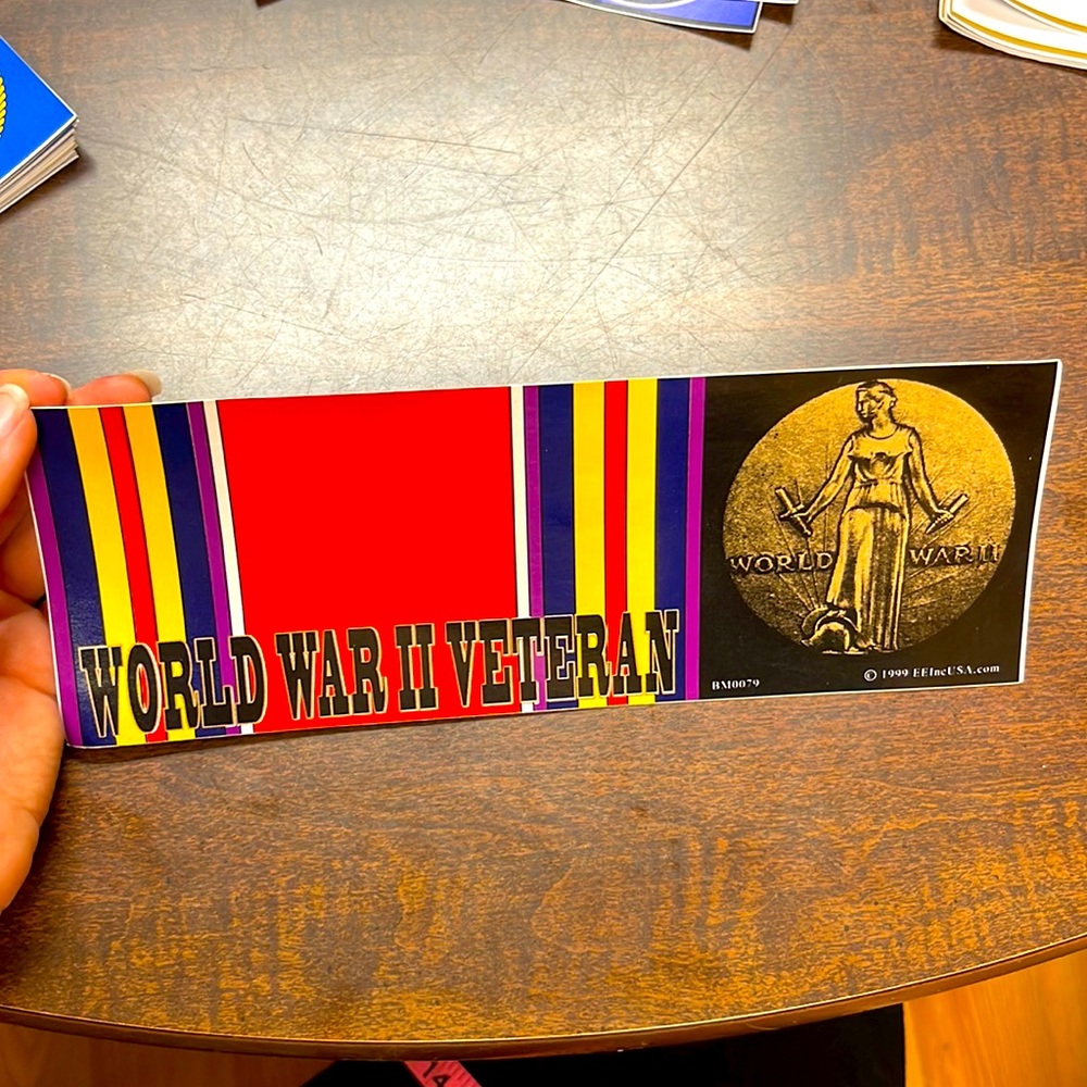 World World II Veteran bumper sticker